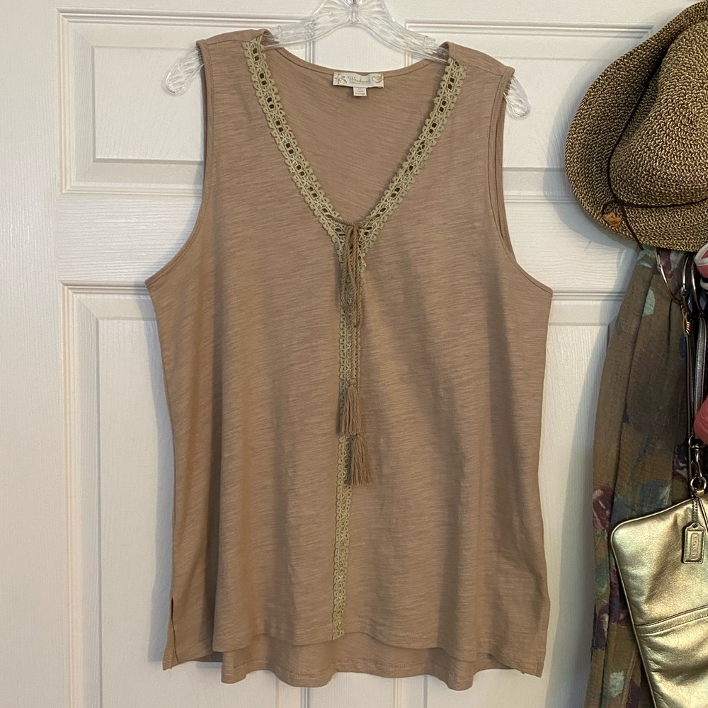 Lace Trim Tank